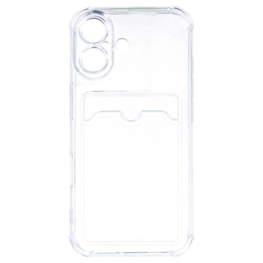 Housse en silicone avec porte-cartes pour iPhone 17