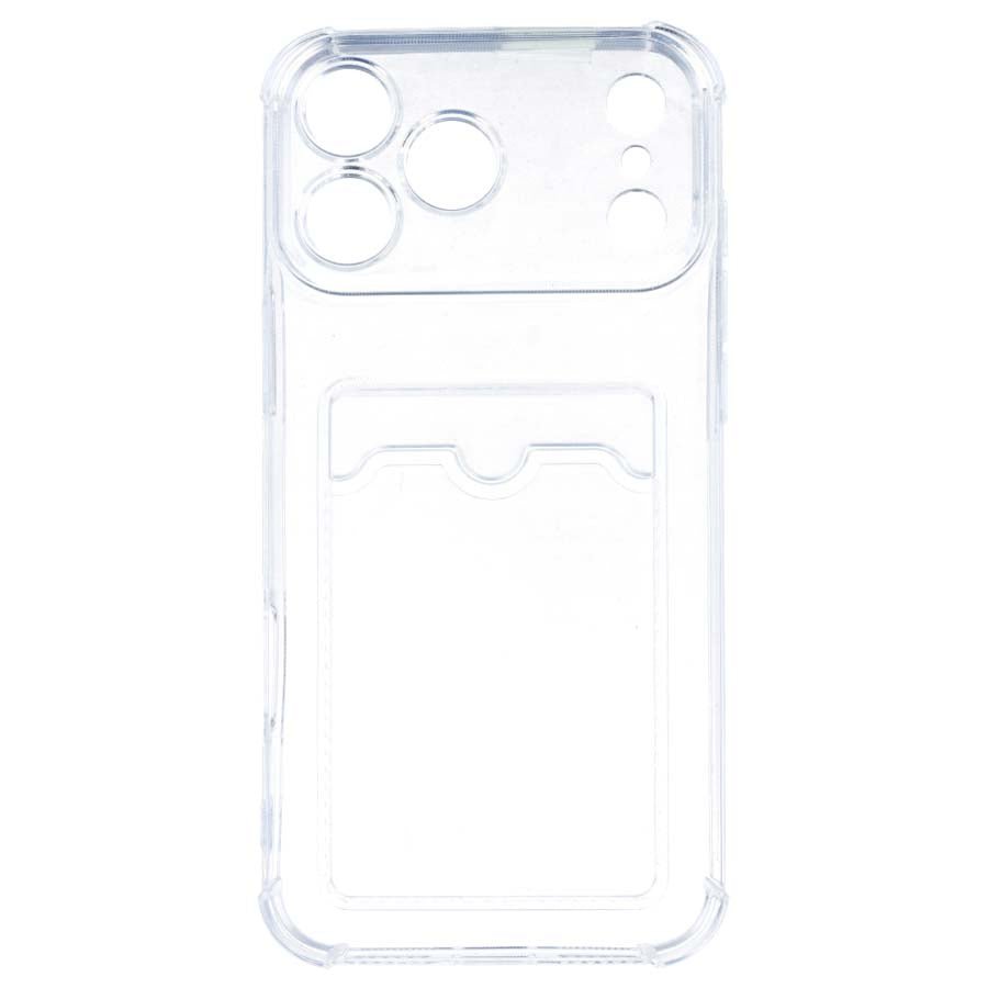 Étui en silicone avec porte-cartes pour iPhone 17 Pro