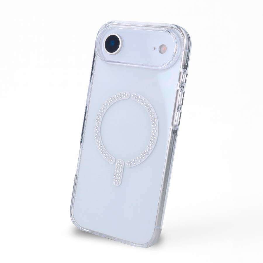 Coque Compatible MagSafe Anti-jaunissement à Paillettes pour iPhone Air