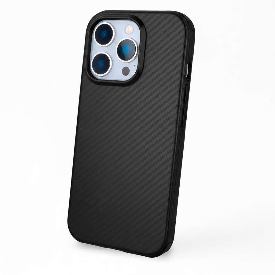 Coque en carbone compatible MagSafe pour iPhone 12