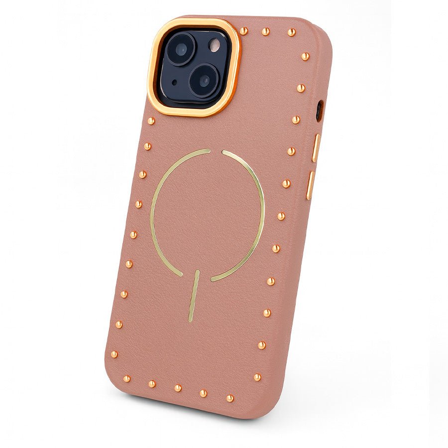 Coque à clous compatible MagSafe pour iPhone 13