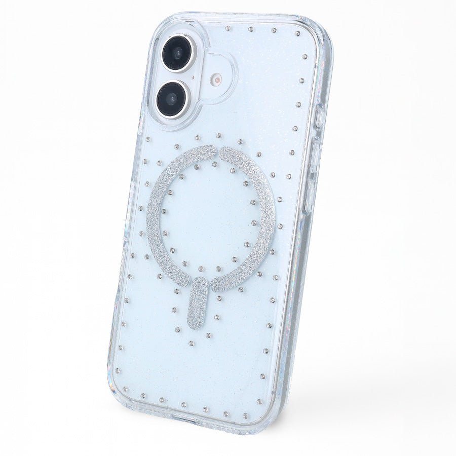 Coque Paillettes Brillantes Compatible MagSafe pour iPhone 16
