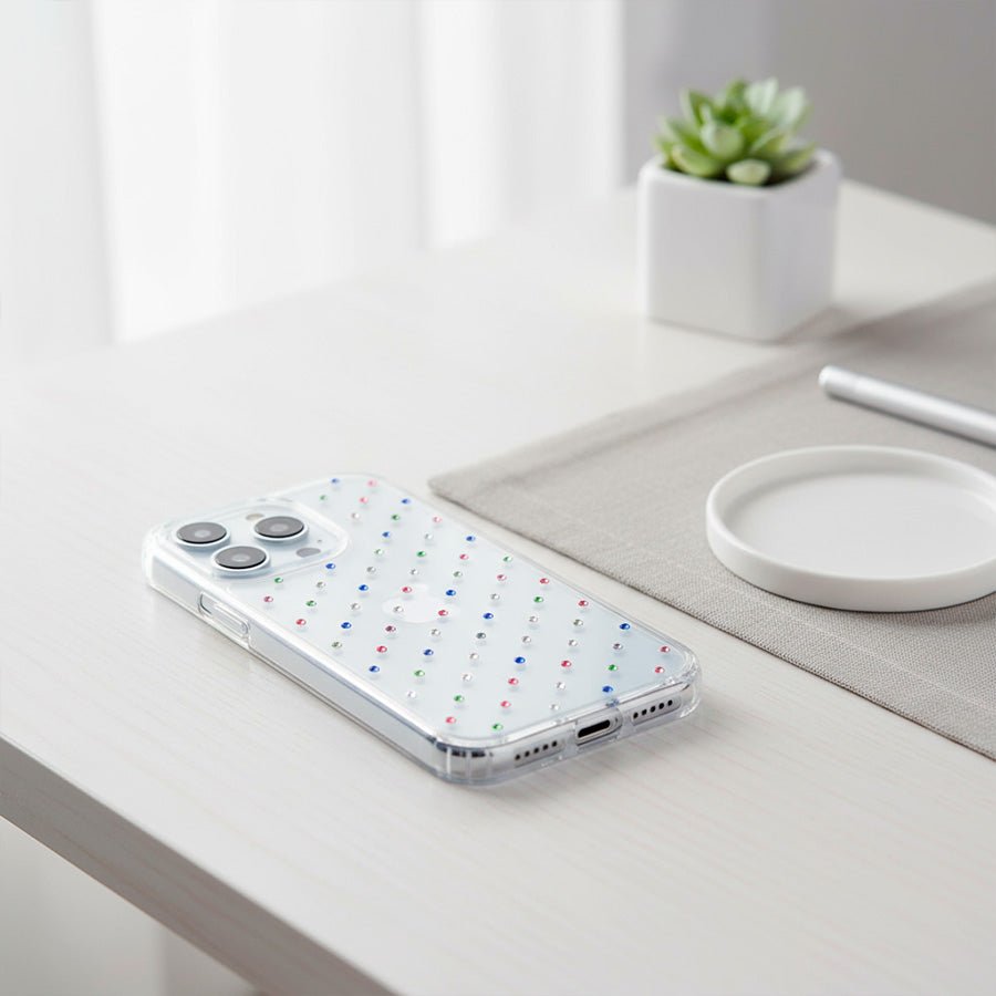 Coque pailletée multicolore pour iPhone 12 Pro Max