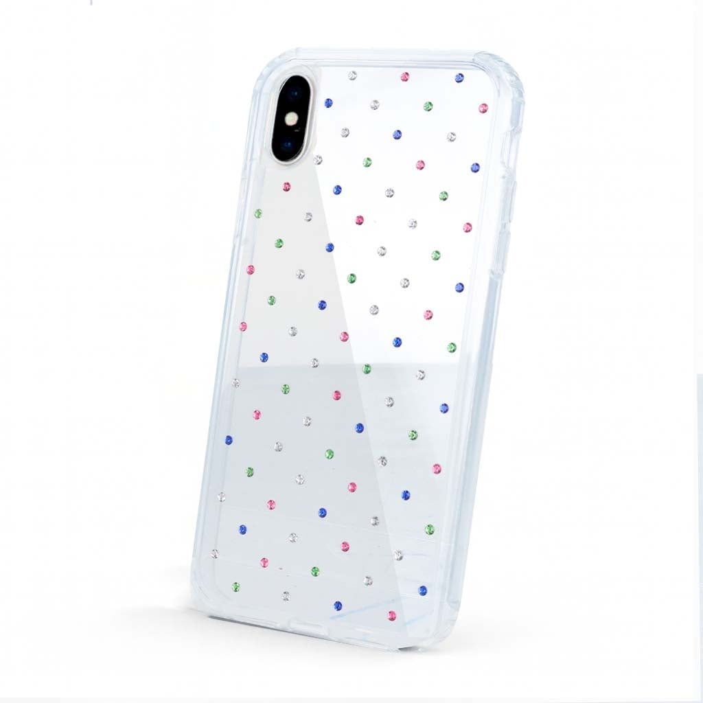 Coque scintillante multicolore pour iPhone XR