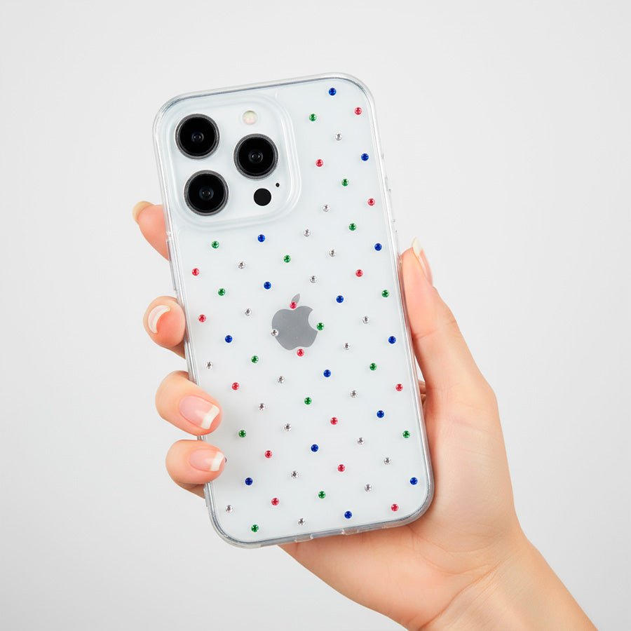 Coque pailletée multicolore pour iPhone 13 Pro Max