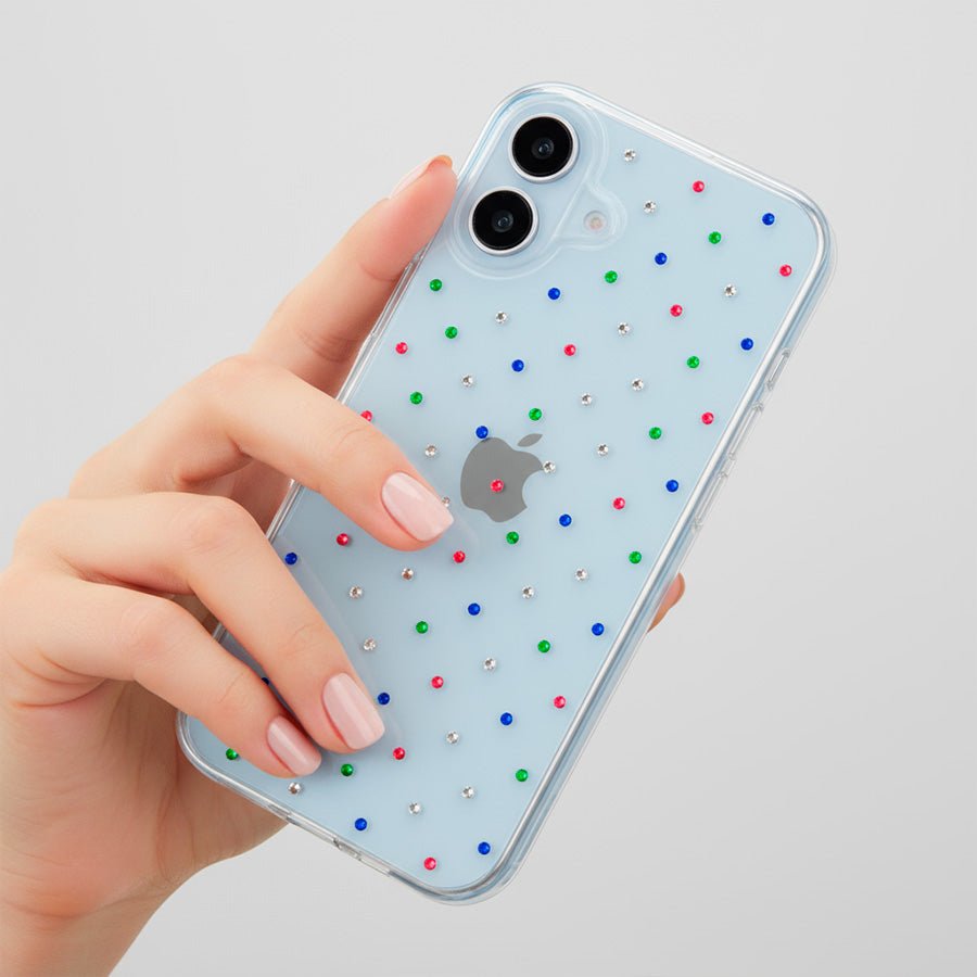 Coque Scintillante Multicolore pour iPhone 16