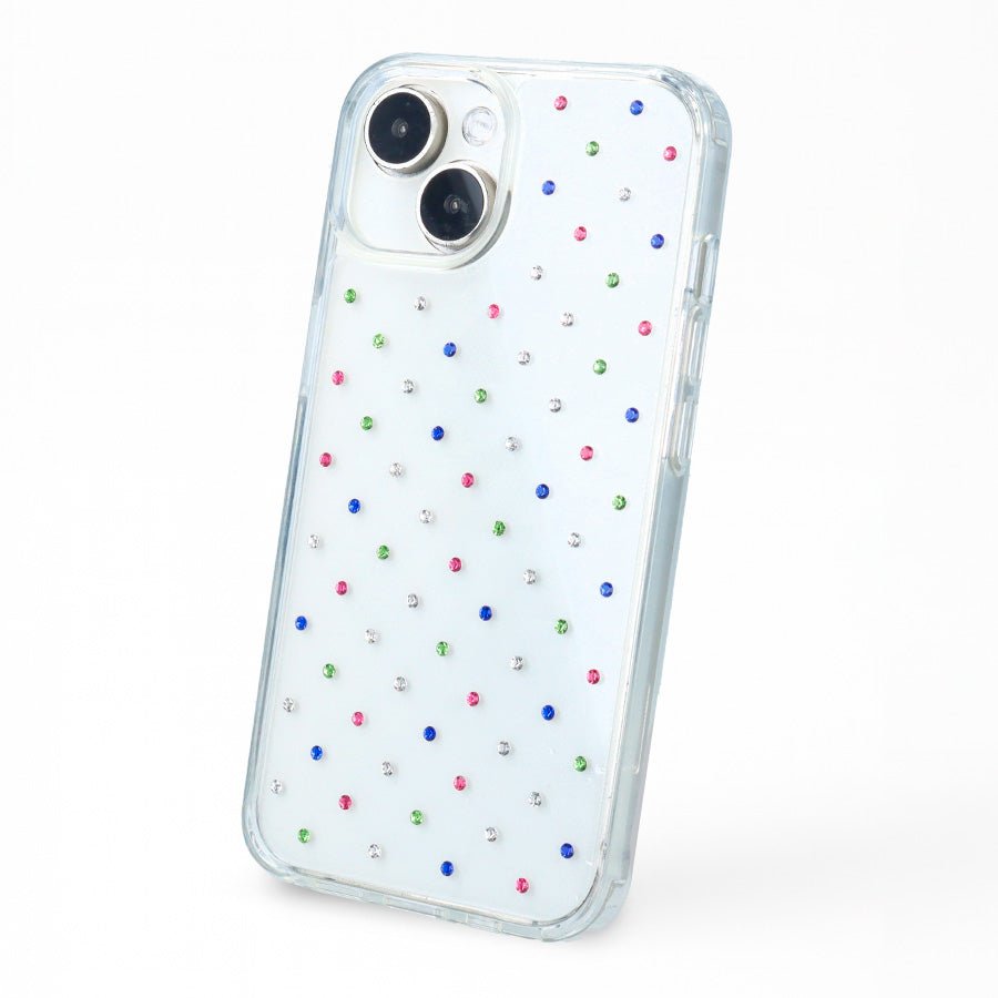 Coque brillante multicolore pour iPhone 15