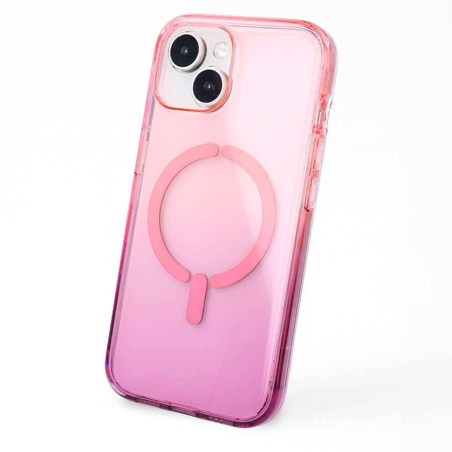 Coque dégradée anti-jaunissement compatible MagSafe pour iPhone 15