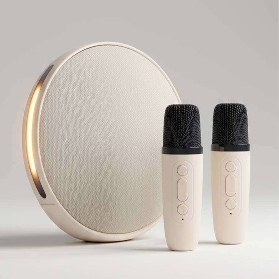 Enceintes - Microphone Karaoké Rond