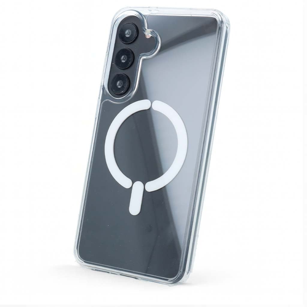 Coque transparente compatible MagSafe pour Samsung Galaxy S25 FE