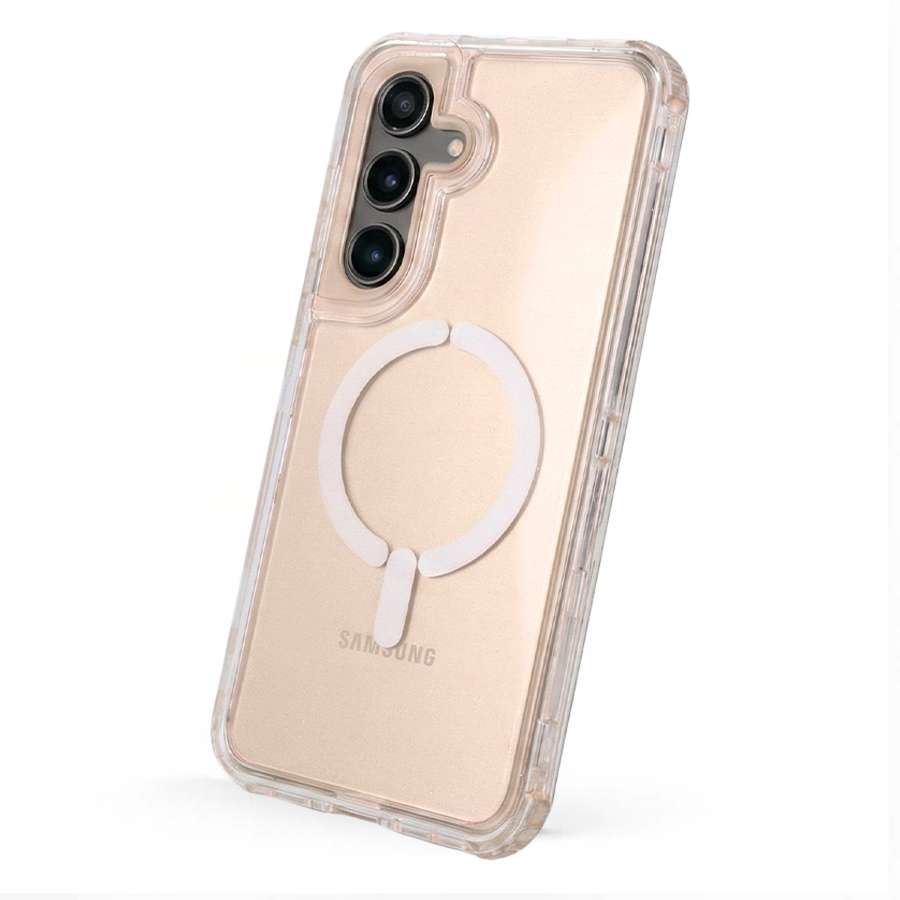 Coque Bumper 3 en 1 Compatible Magsafe pour Samsung Galaxy S25 FE