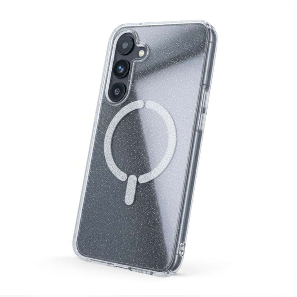 Coque à paillettes compatible MagSafe pour Samsung Galaxy S25 FE