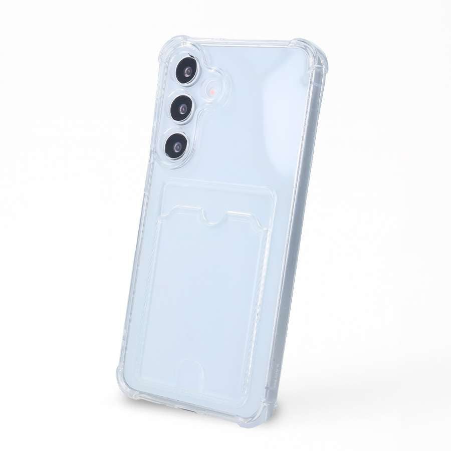 Housse en silicone avec porte-cartes pour Samsung Galaxy S25 FE