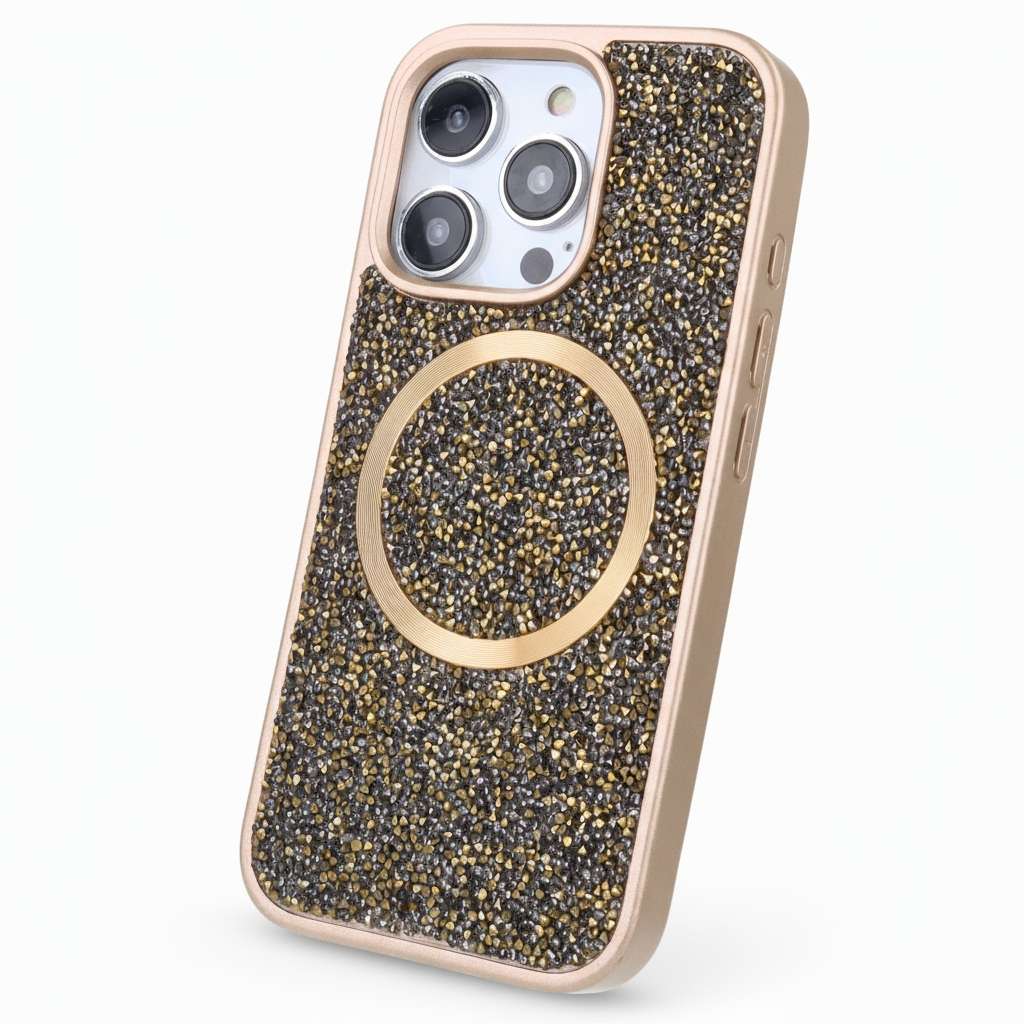Coque pailletée compatible MagSafe pour iPhone 14 Pro Max