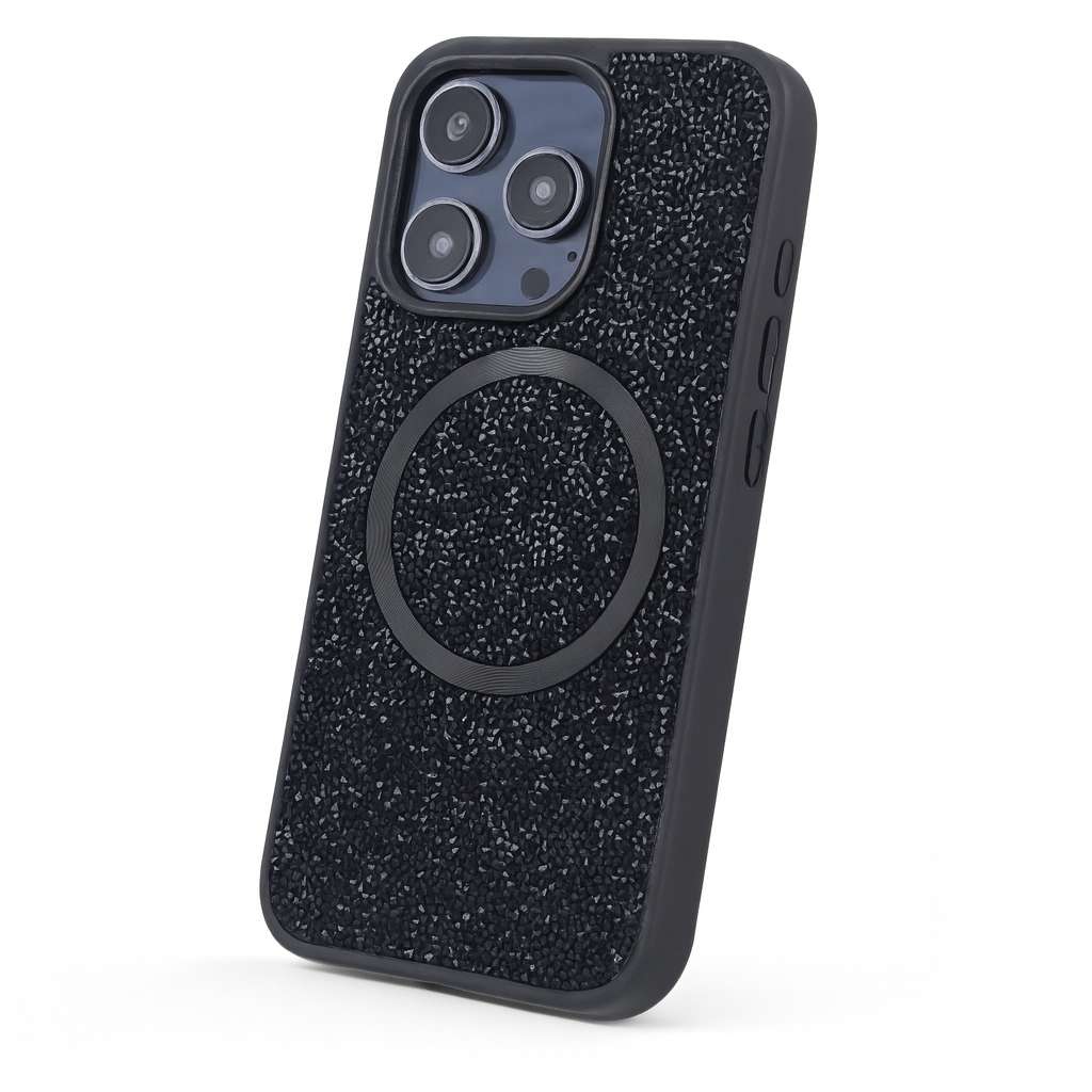 Coque brillante compatible MagSafe pour iPhone 12