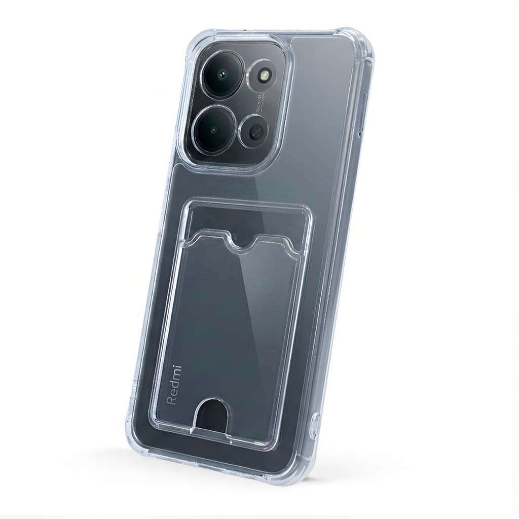 Coque en silicone avec porte-cartes pour Xiaomi Redmi 15C