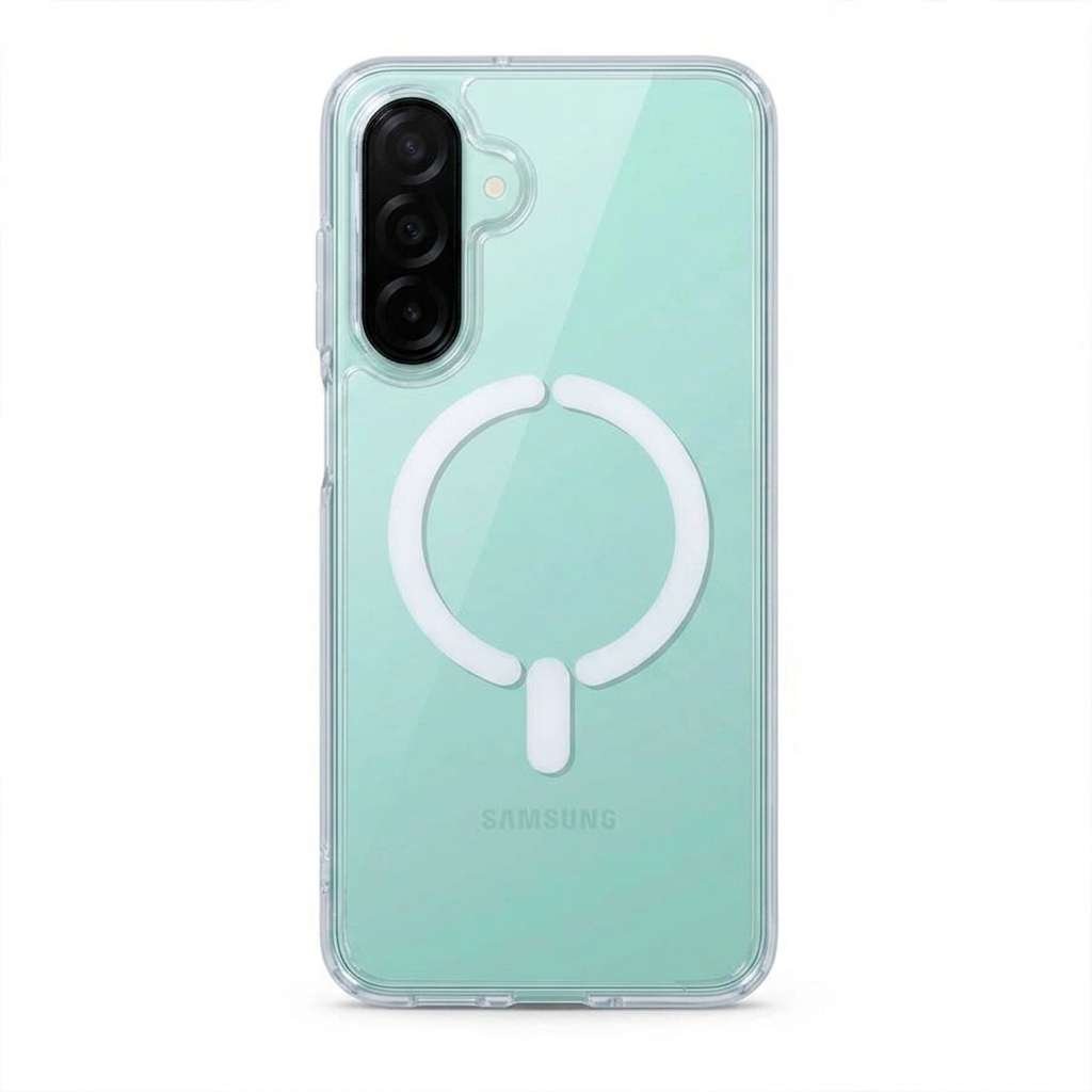 Funda Transparente Logo Compatible con Magsafe para Samsung Galaxy A26 5G