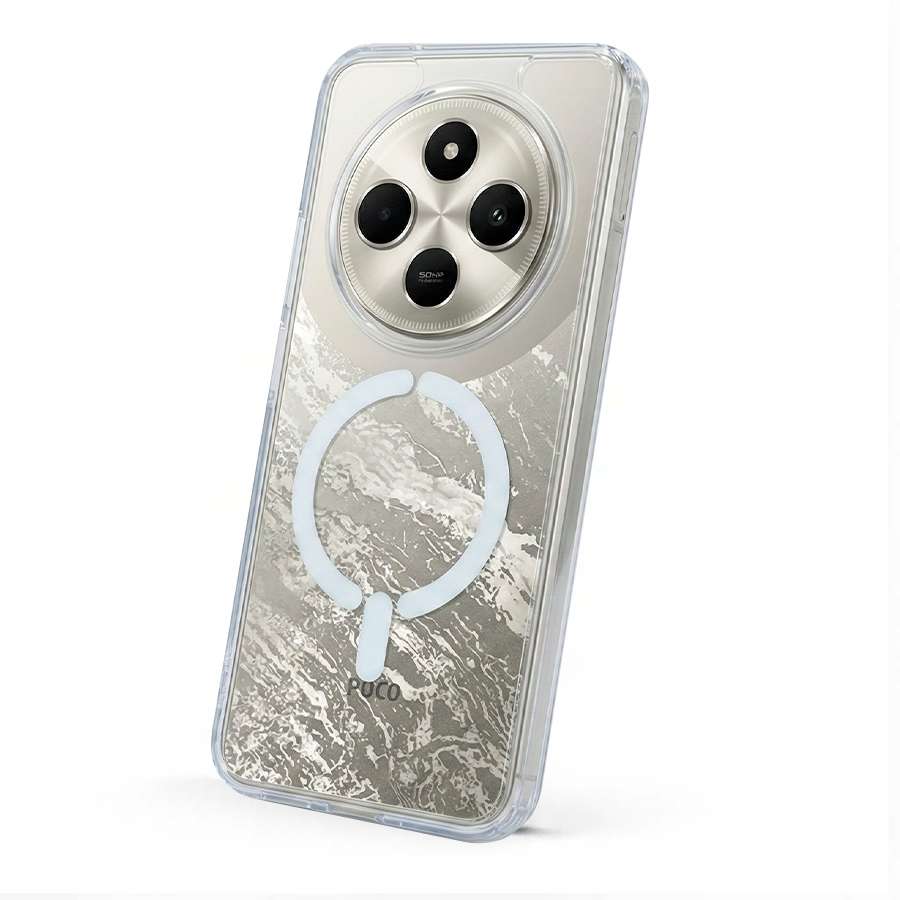 Coque transparente compatible MagSafe pour Xiaomi Redmi 14C