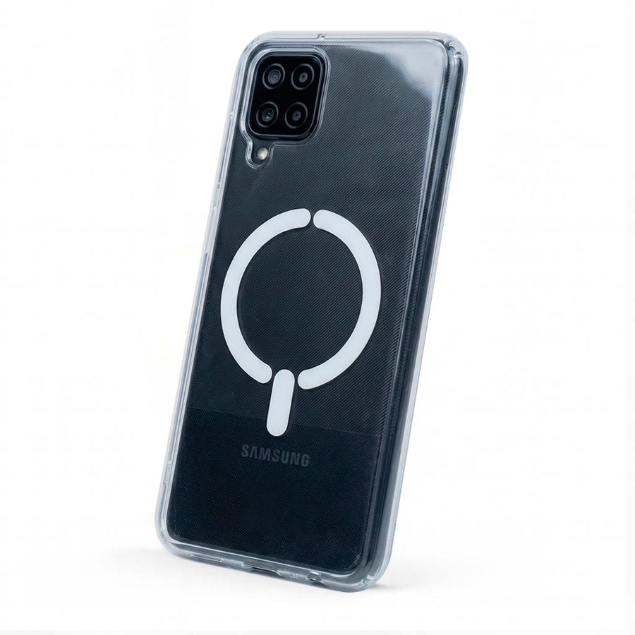 Coque transparente compatible MagSafe pour Samsung Galaxy M12