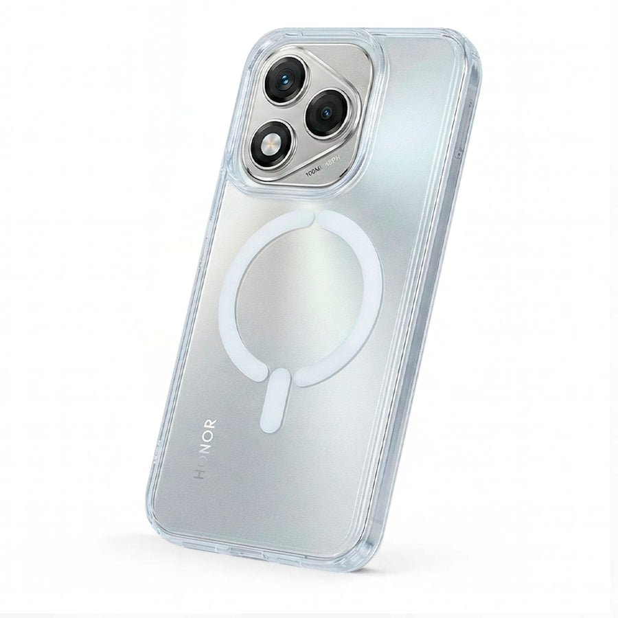 Coque transparente compatible MagSafe avec logo pour Huawei Honor 400 Lite