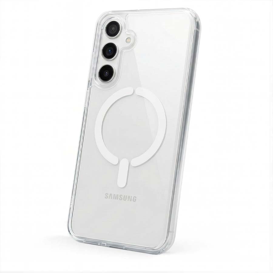 Coque Transparente Logo Compatible Magsafe pour Samsung Galaxy A05s