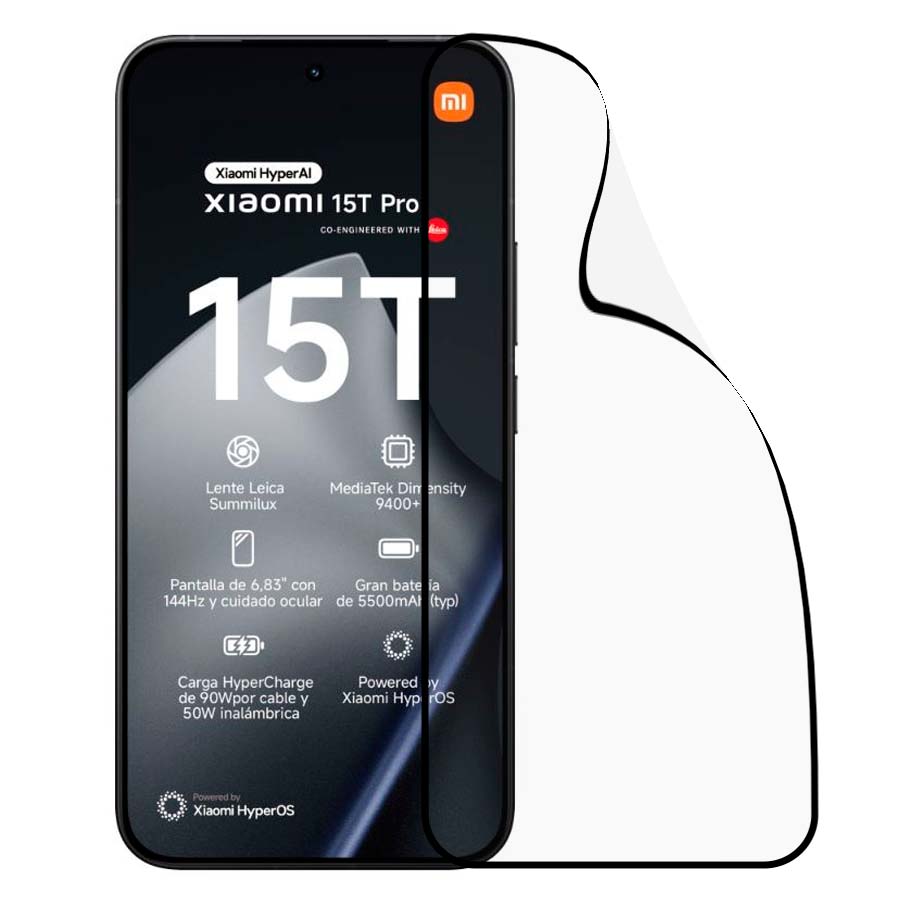 Verre trempé intégral incassable pour Xiaomi 15T