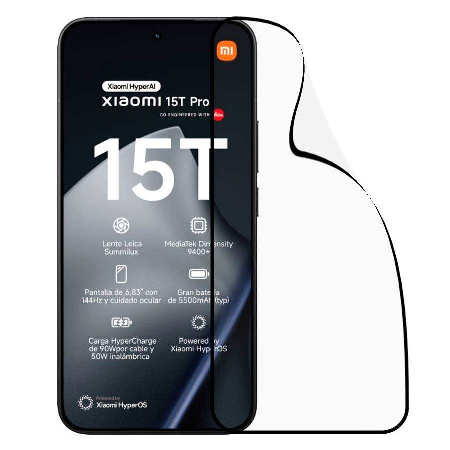 Verre trempé intégral incassable pour Xiaomi 15T
