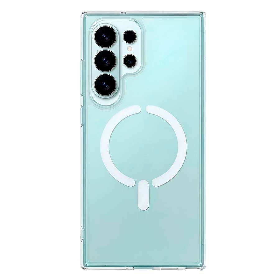 Coque transparente compatible MagSafe pour Samsung Galaxy S26 Ultra