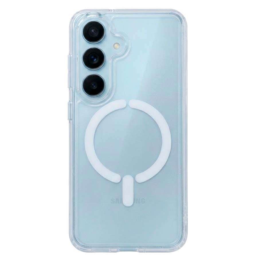 Coque transparente Logo compatible MagSafe pour Samsung Galaxy S26 Plus