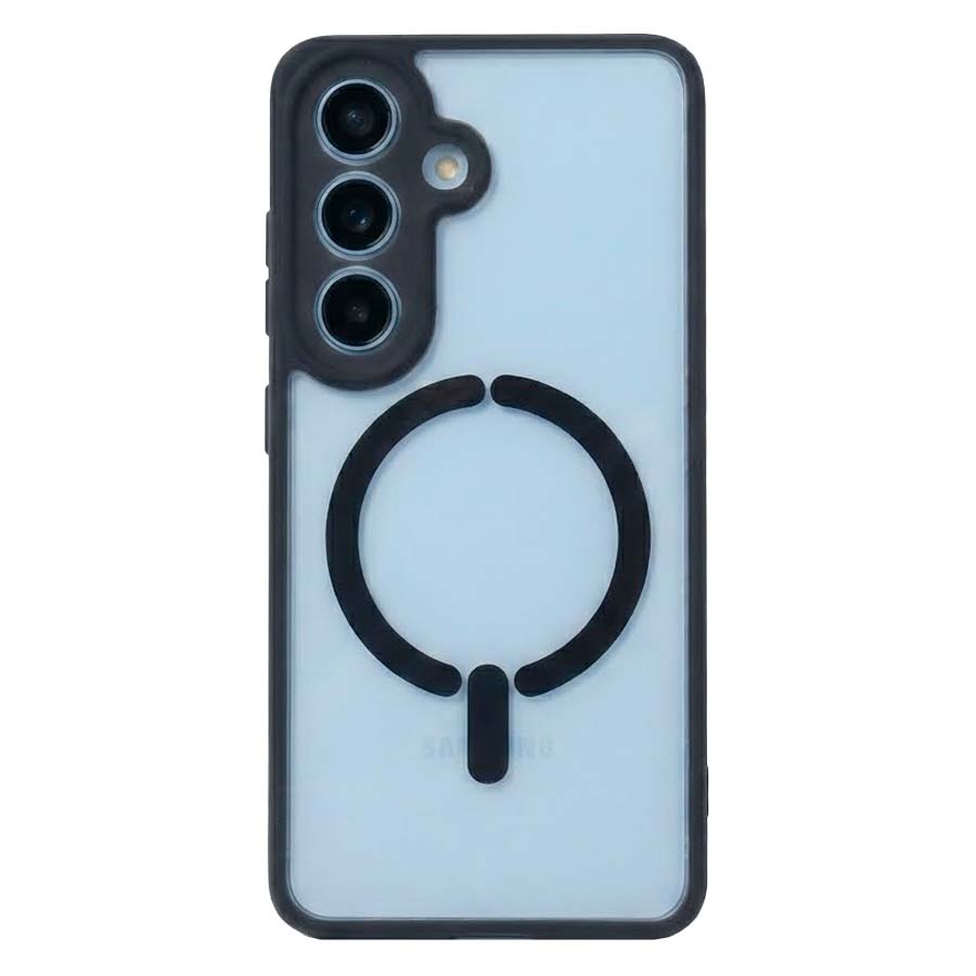 Coque Bumper Compatible Magsafe avec Cache Caméra pour Samsung Galaxy S26