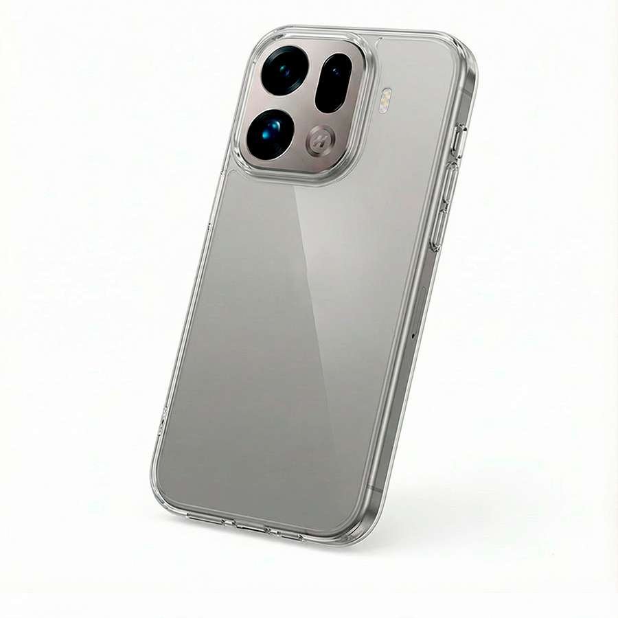 Coque en silicone transparent pour Oppo Find X9 Pro