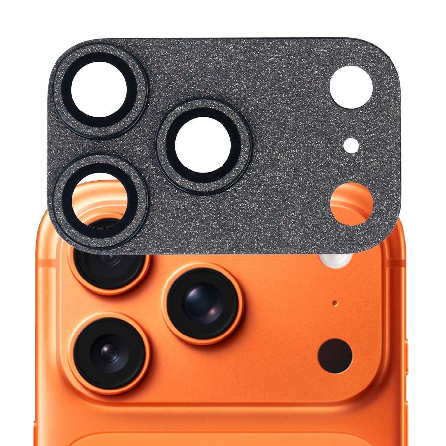 Protection d'objectif pailletée pour iPhone 17 Pro