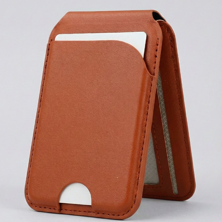Porte-cartes pour mobile compatible MagSafe - PORTE-CARTES EN CUIR