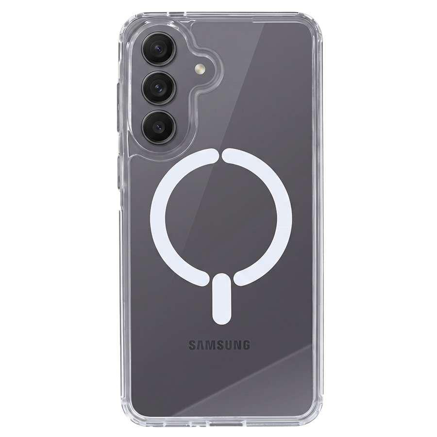 Coque transparente avec logo compatible MagSafe pour Samsung Galaxy A57
