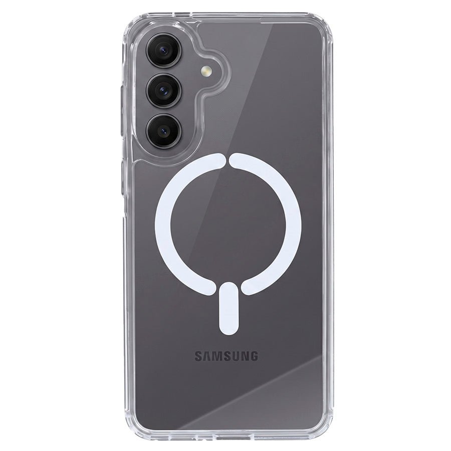 Coque transparente avec logo compatible MagSafe pour Samsung Galaxy A57