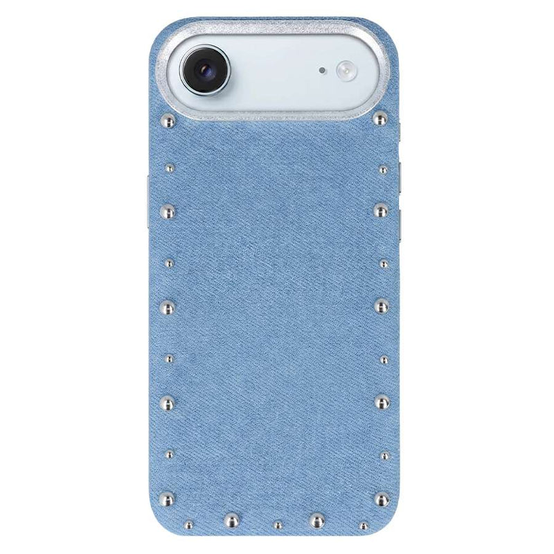 Funda Denim MagBattery para iPhone Air — vista frontal con acabado vaquero
