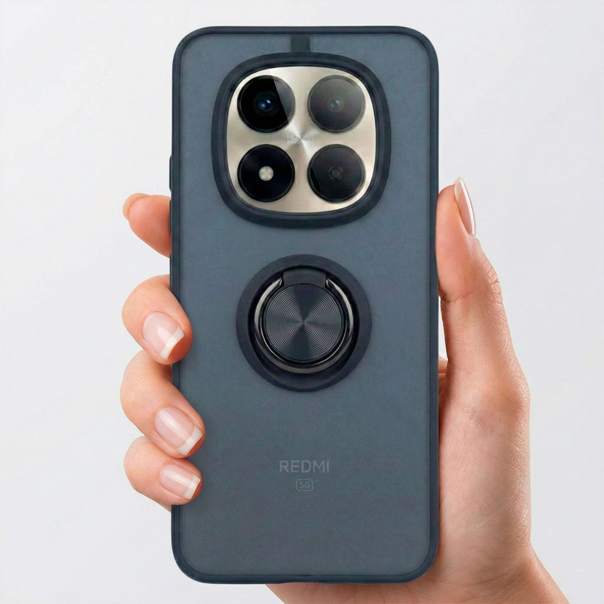 Coque en acrylique avec anneau pour Xiaomi Redmi Note 15 Pro +
