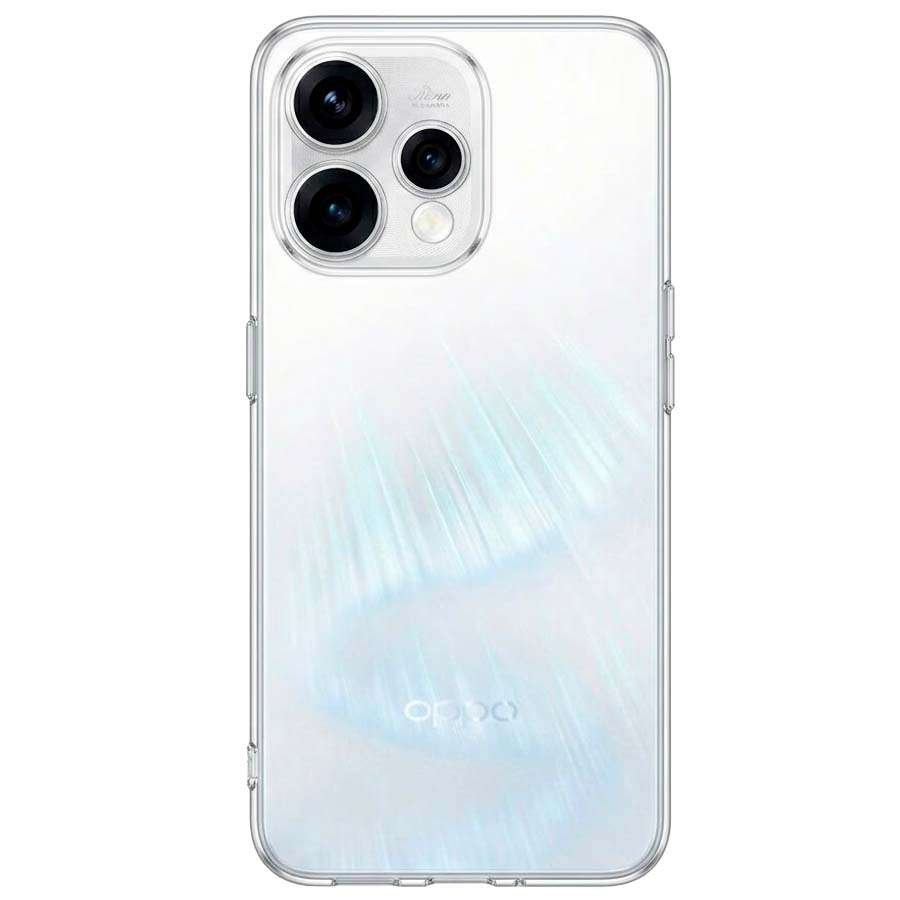 Coque en silicone transparente pour Oppo Reno 15