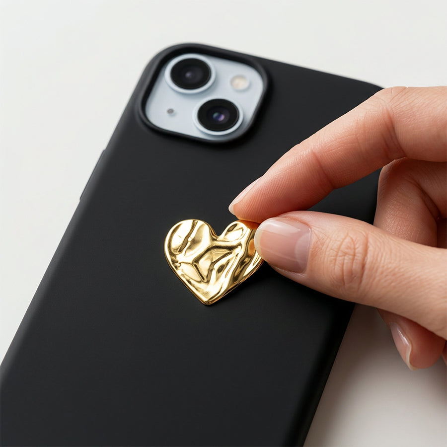 Sticker Customize - Gold Heart