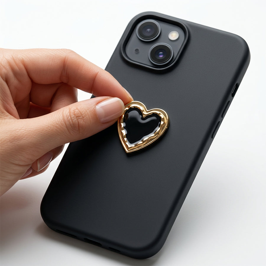 Sticker Customize - Black Heart
