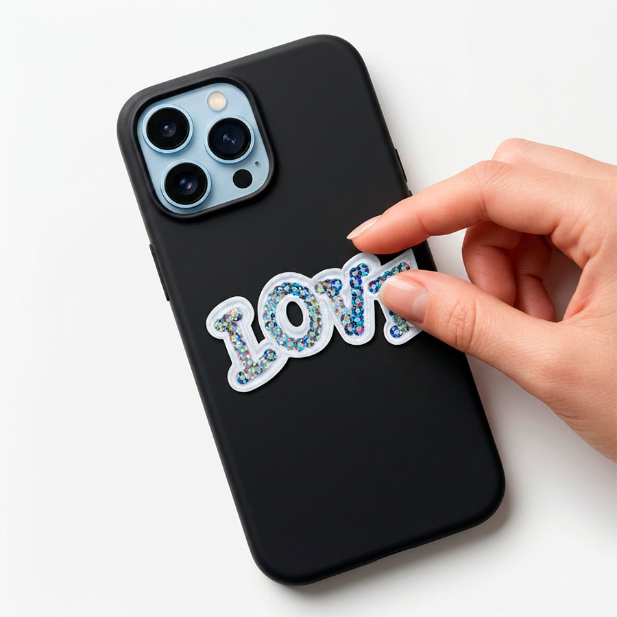 Sticker Customize - Love Lentejuelas