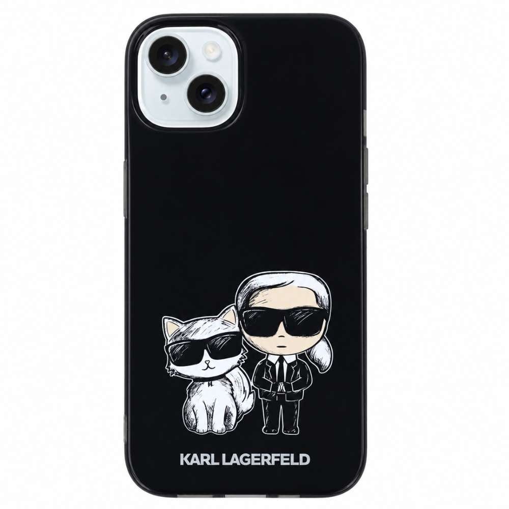 Funda Karl Lagerfeld negra para iPhone 12, colaboración La Casa de las Carcasas x Karl Lagerfeld