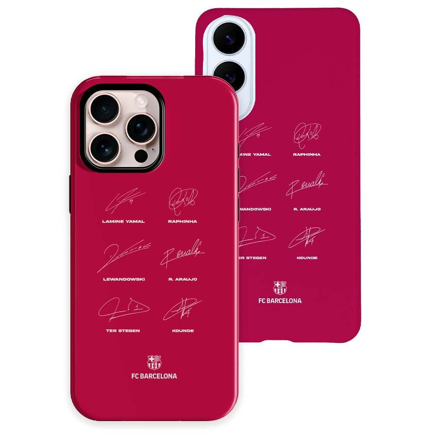 Coque Robuste Officielle FC Barcelone - Signatures