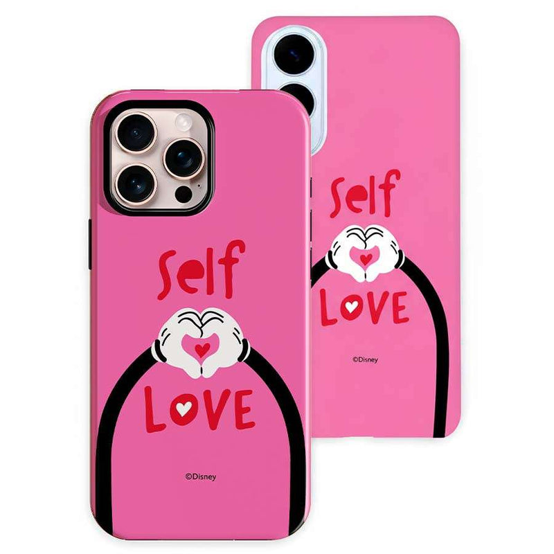 Funda oficial Disney Self Love con Mickey y Minnie para móvil - Vista frontal