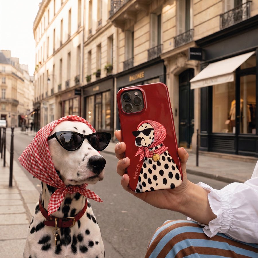 Funda Banoffee BCN Dálmata Capri – foto de estilo de vida con acabado y textura del diseño
