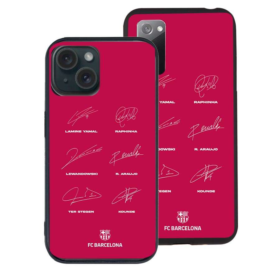 Coque Officielle FC Barcelone - Signatures