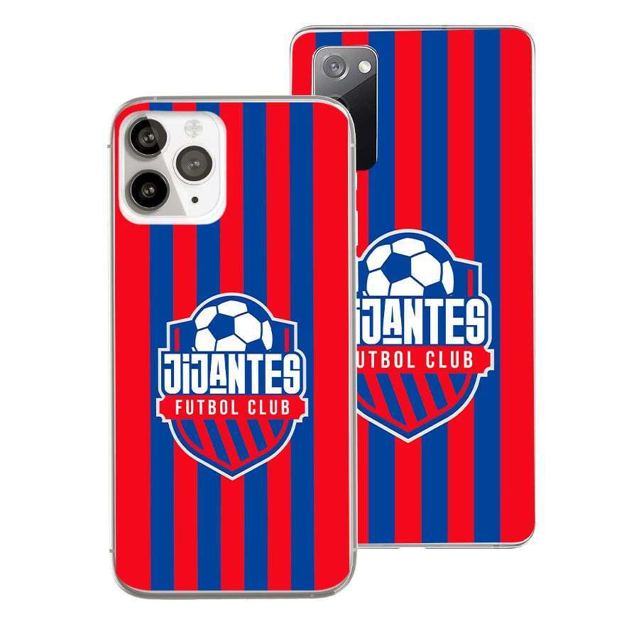 Coque Officielle Kings League - Jijantes Fond Bleu et Rouge