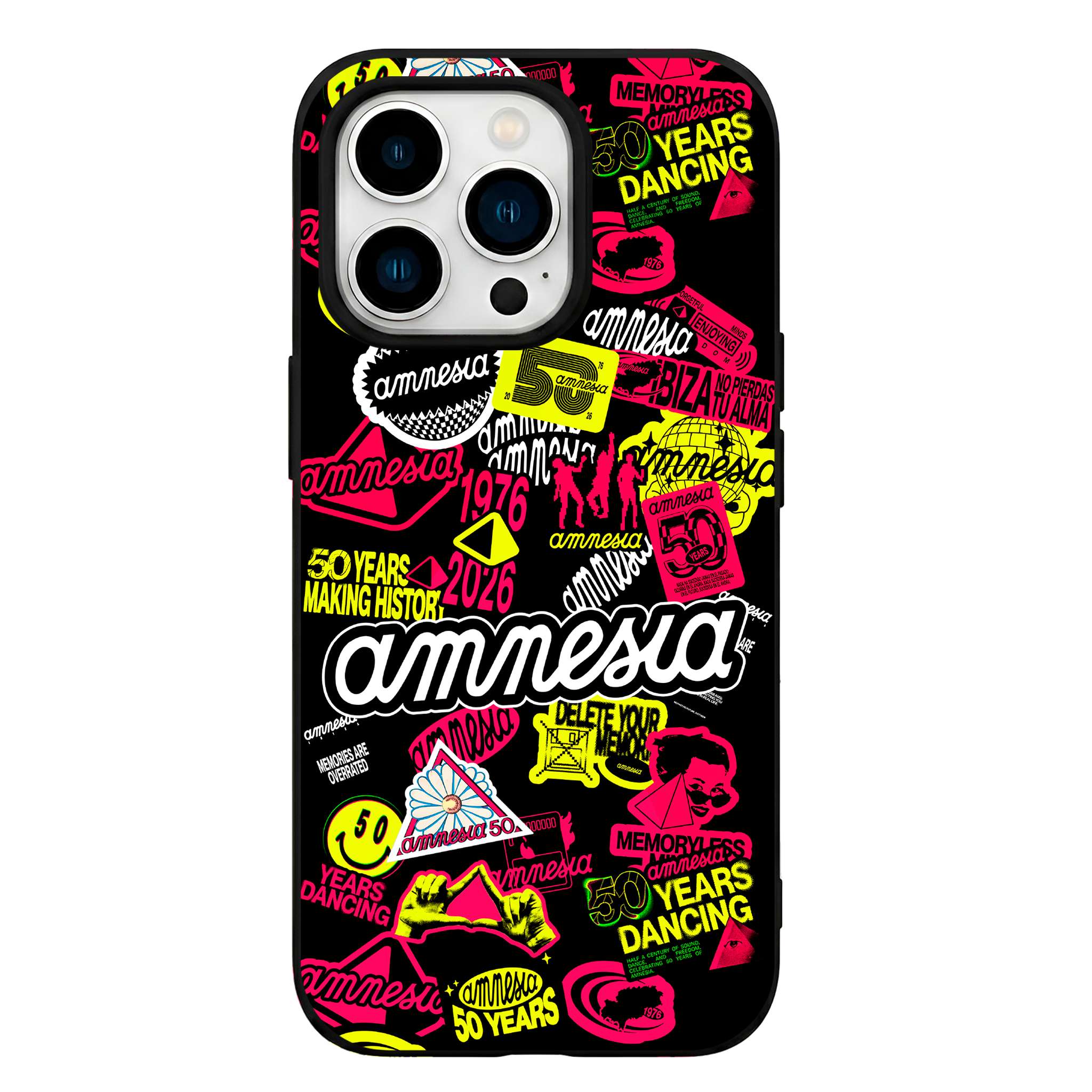 Funda Glass Oficial Amnesia - Icons