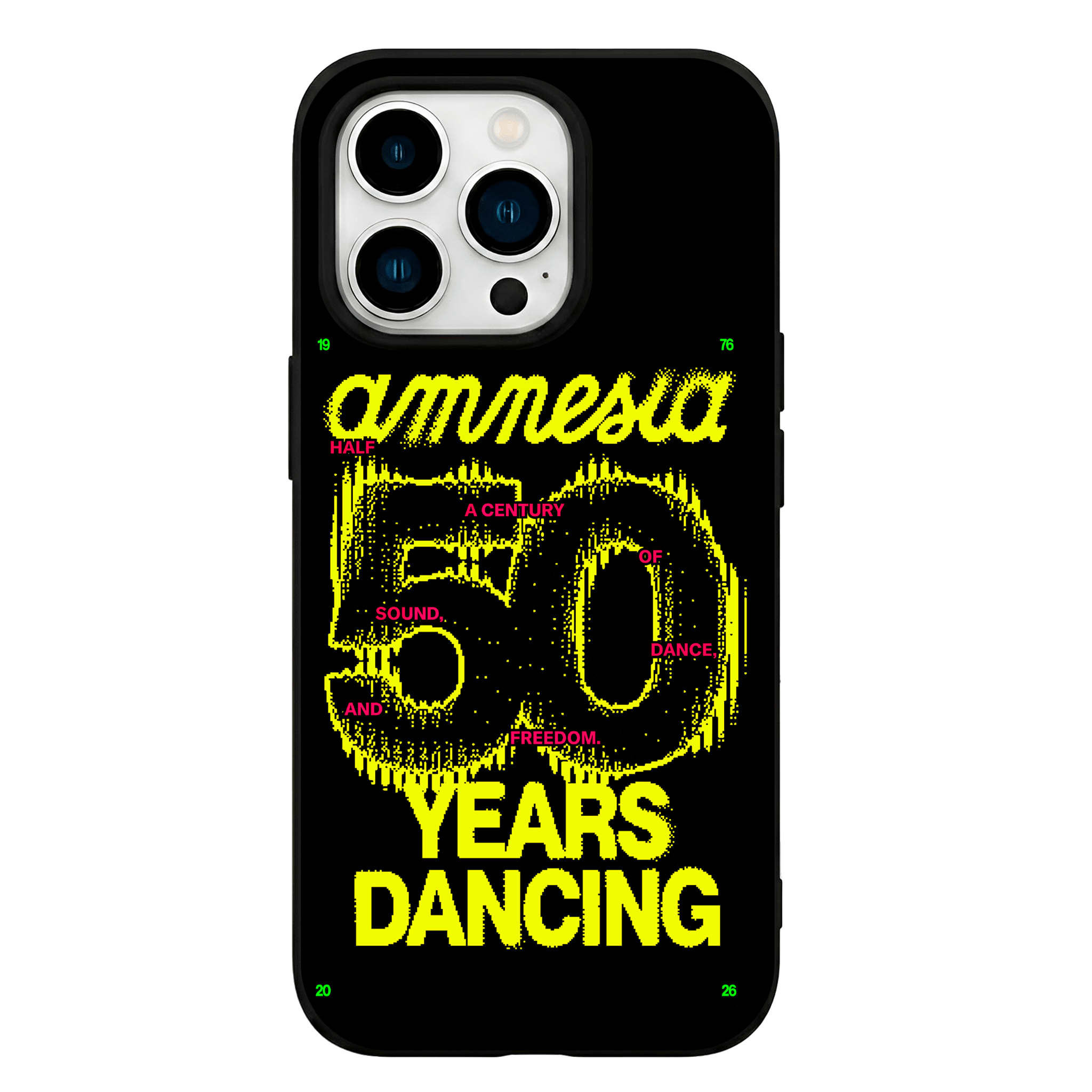 Funda Glass Oficial Amnesia - 50 Years Dancing
