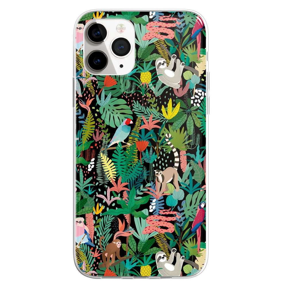 Housse décalée Collage - Motif tropical